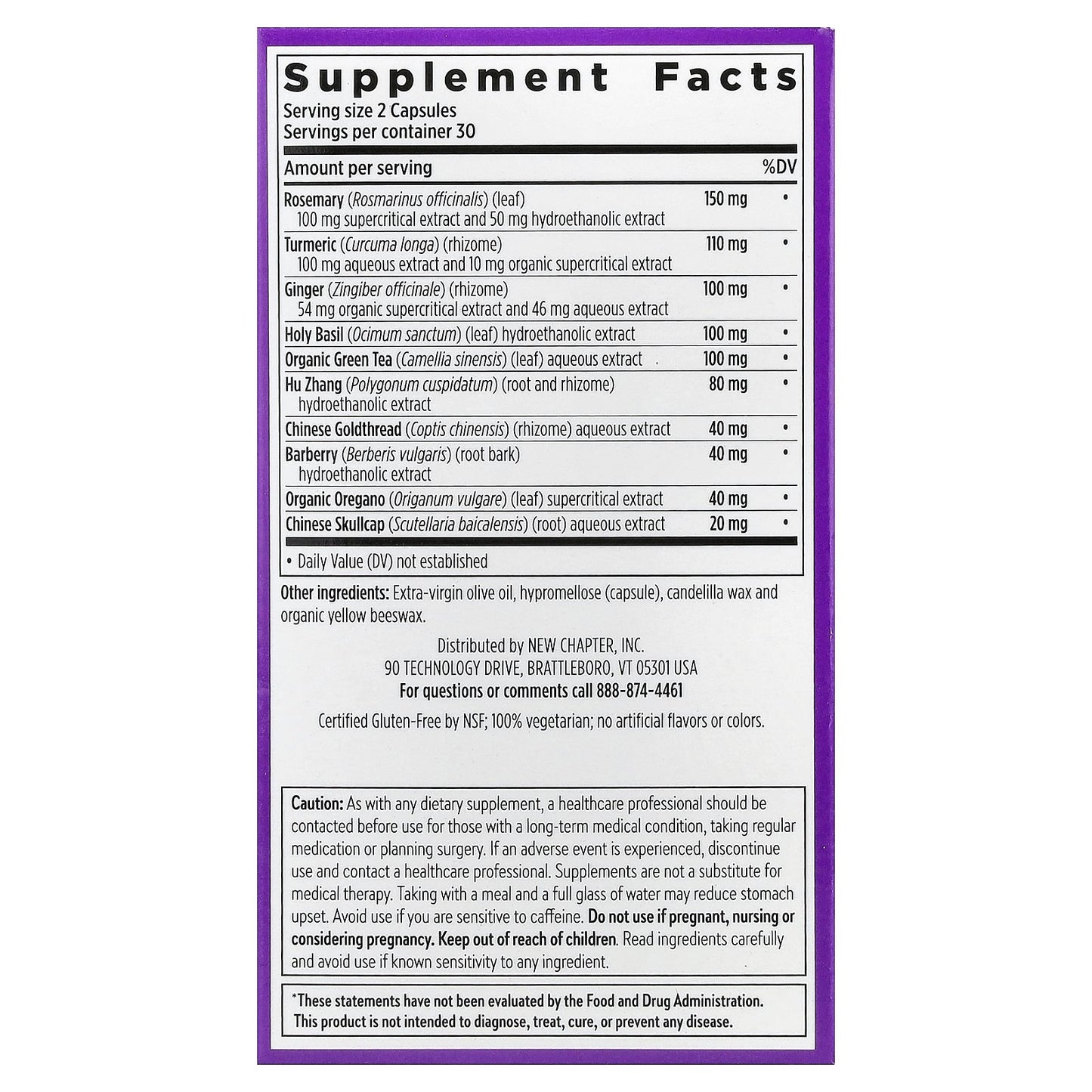 New Chapter, Zyflamend™, 60 Vegetarian Capsules