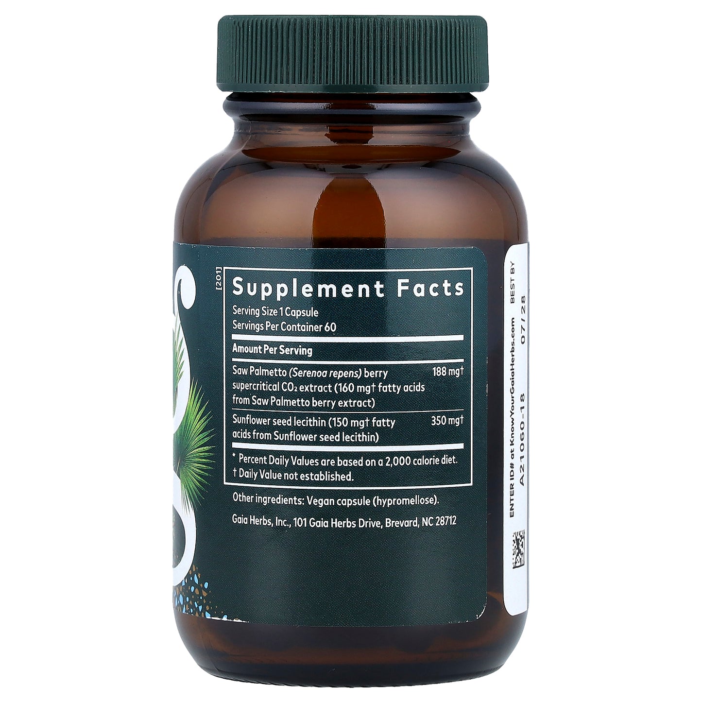 Gaia Herbs, Men, Saw Palmetto, 60 Liquid Phyto-Caps®