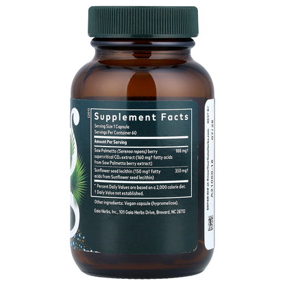 Gaia Herbs, Men, Saw Palmetto, 60 Liquid Phyto-Caps®