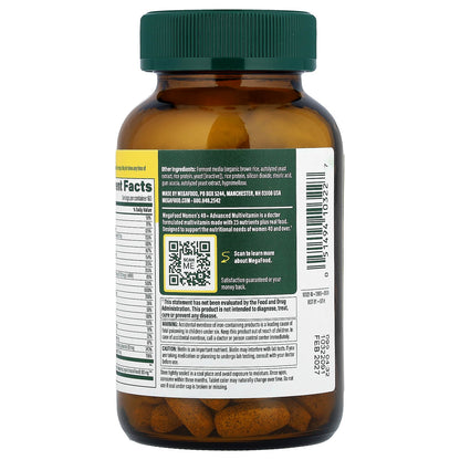 MegaFood, Women's 40+ Advanced Multivitamin, 120 Tablets