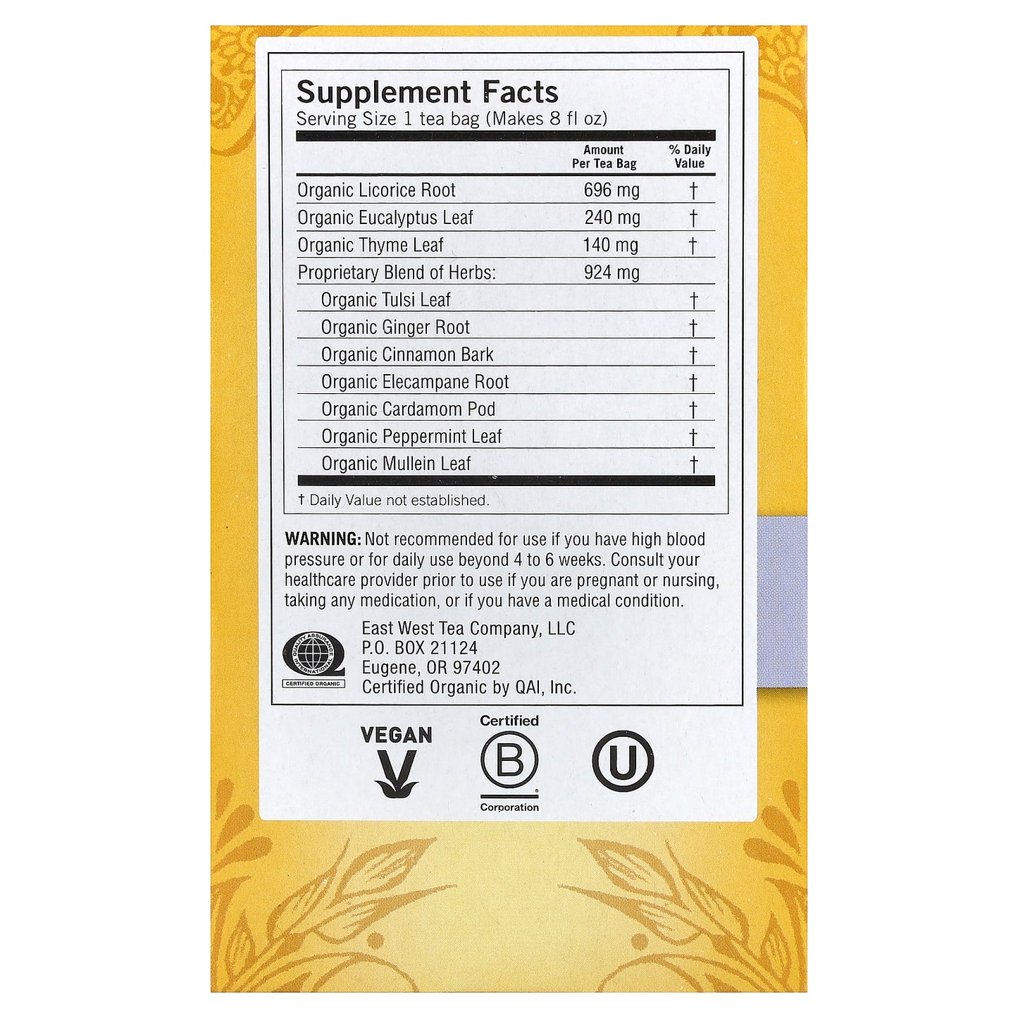 Yogi Tea, Breathe Deep®, Caffeine Free, 16 Tea Bags, 1.12 oz (32 g)