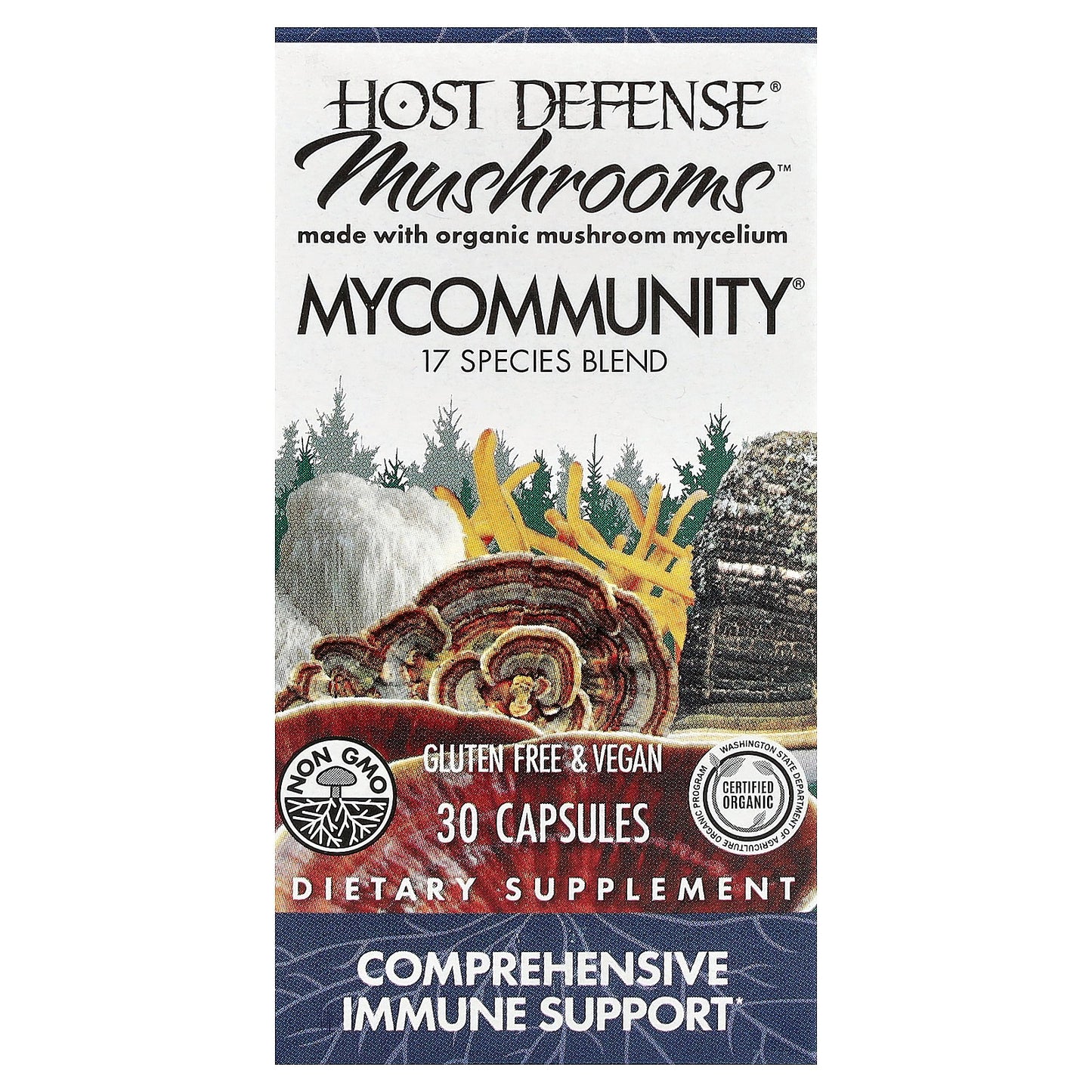 Host Defense, Mushrooms™, MyCommunity®, 30 Capsules