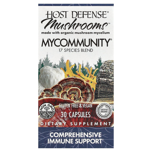 Host Defense, Mushrooms™, MyCommunity®, 30 Capsules
