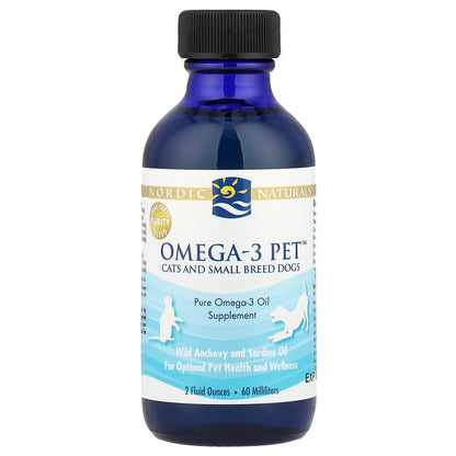 Nordic Naturals, Omega-3 Pet™, Cats and Small Breed Dogs, 2 fl oz (60 ml)