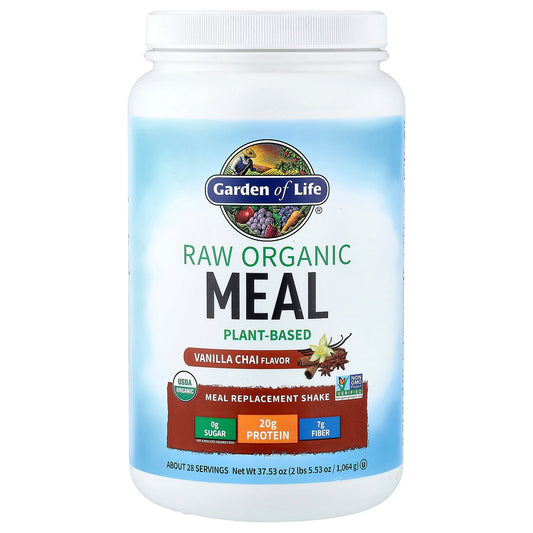 Garden of Life, RAW Organic Meal Replacement Shake, Vanilla Chai, 2 lbs 5.53 oz (1,064 g)