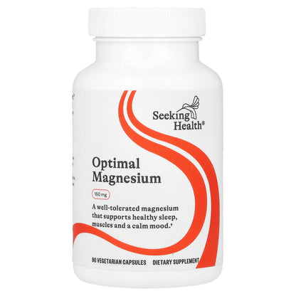 Seeking Health, Optimal Magnesium, 150 mg, 90 Vegetarian Capsules