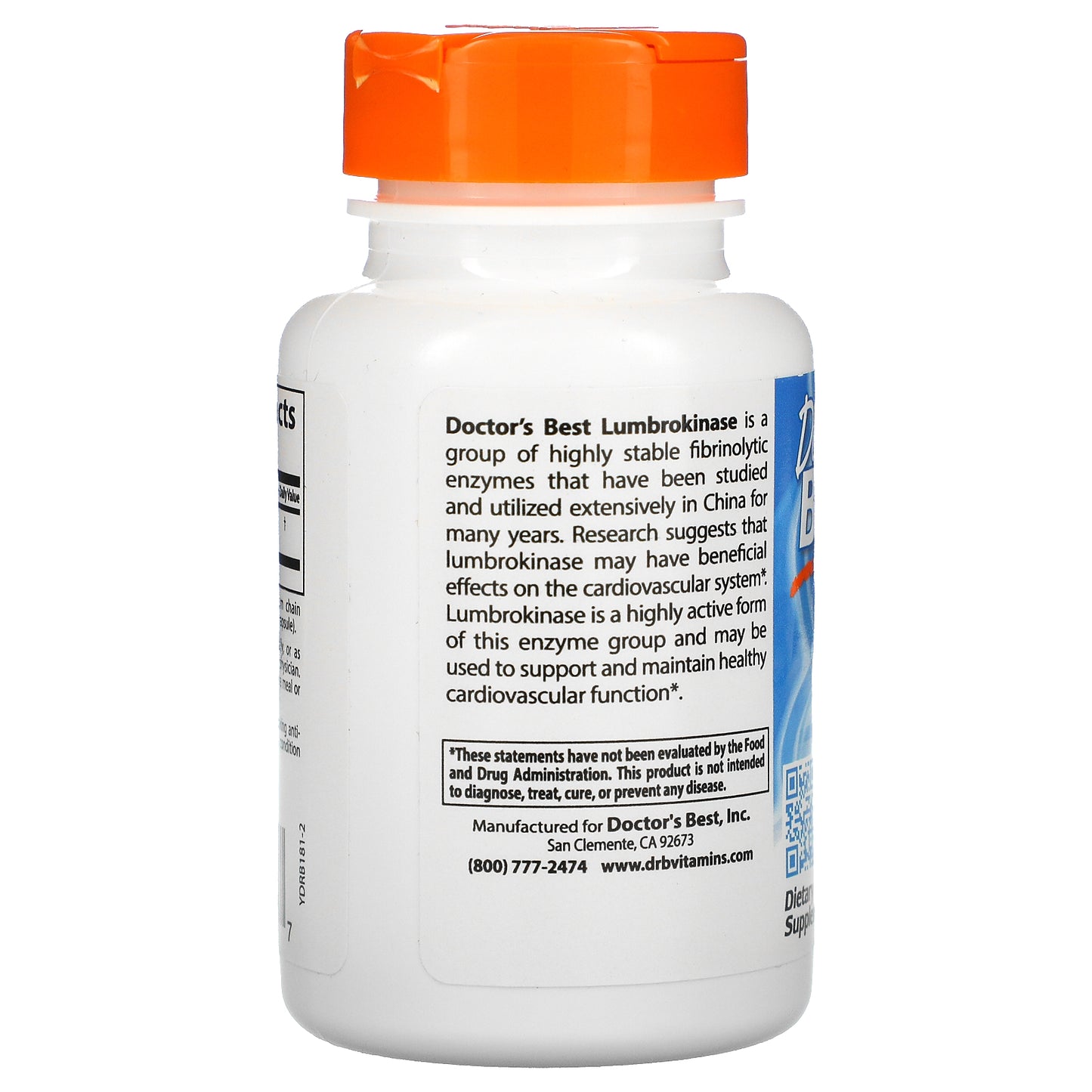 Doctor's Best, Lumbrokinase, 60 Veggie Caps (20 mg per Cap)