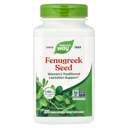Nature's Way, Fenugreek Seed, 320 Vegan Capsules (565 mg per Capsule)