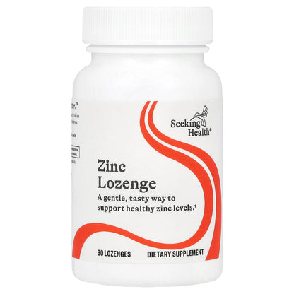 Seeking Health, Zinc Lozenge, 15 mg, 60 Lozenges