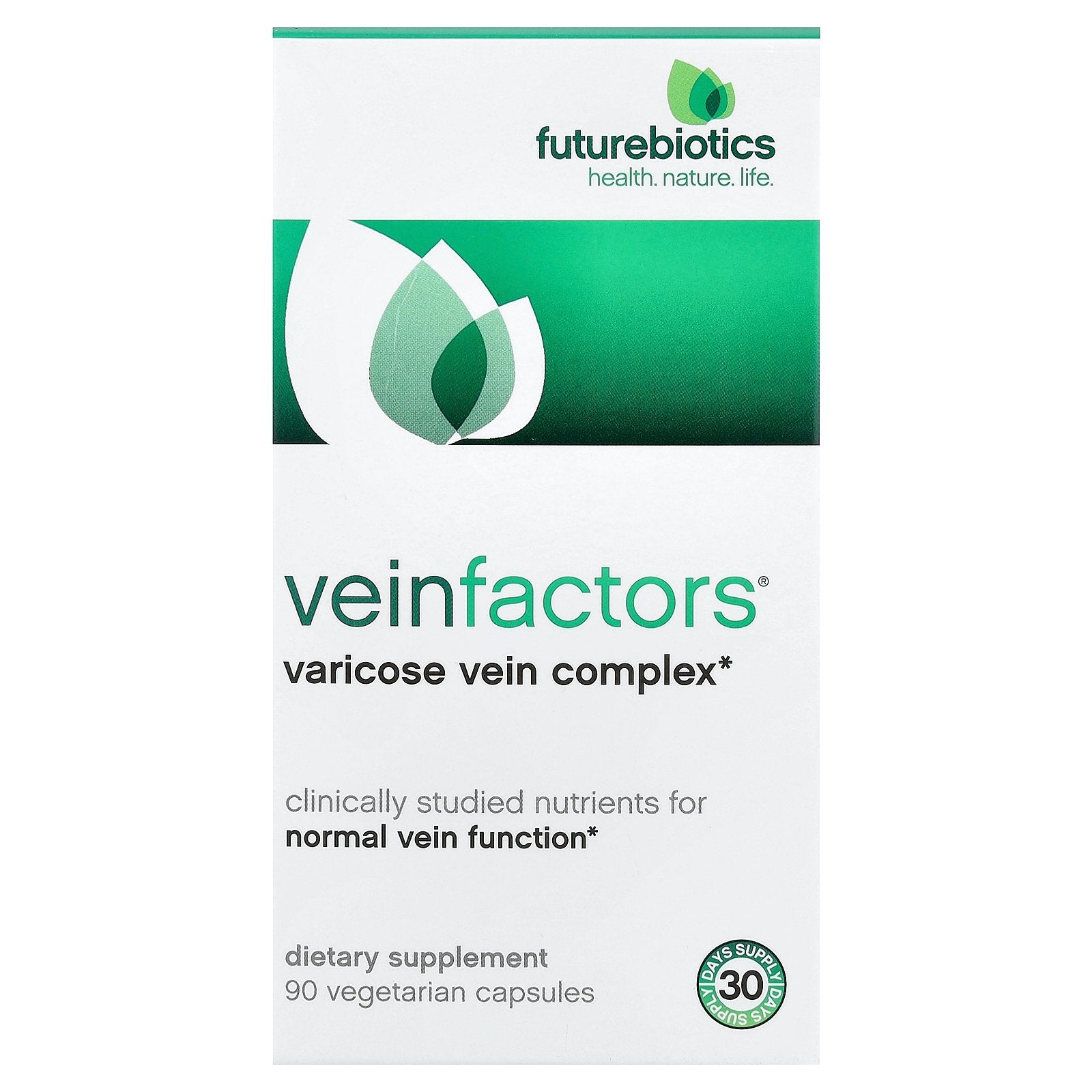 Futurebiotics, VeinFactors®, Varicose Vein Complex, 90 Vegetarian Capsules