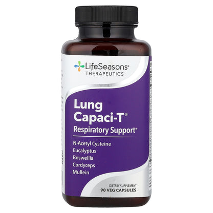 LifeSeasons, Lung Capaci-T®, Respiratory Support, 90 Veg Capsules