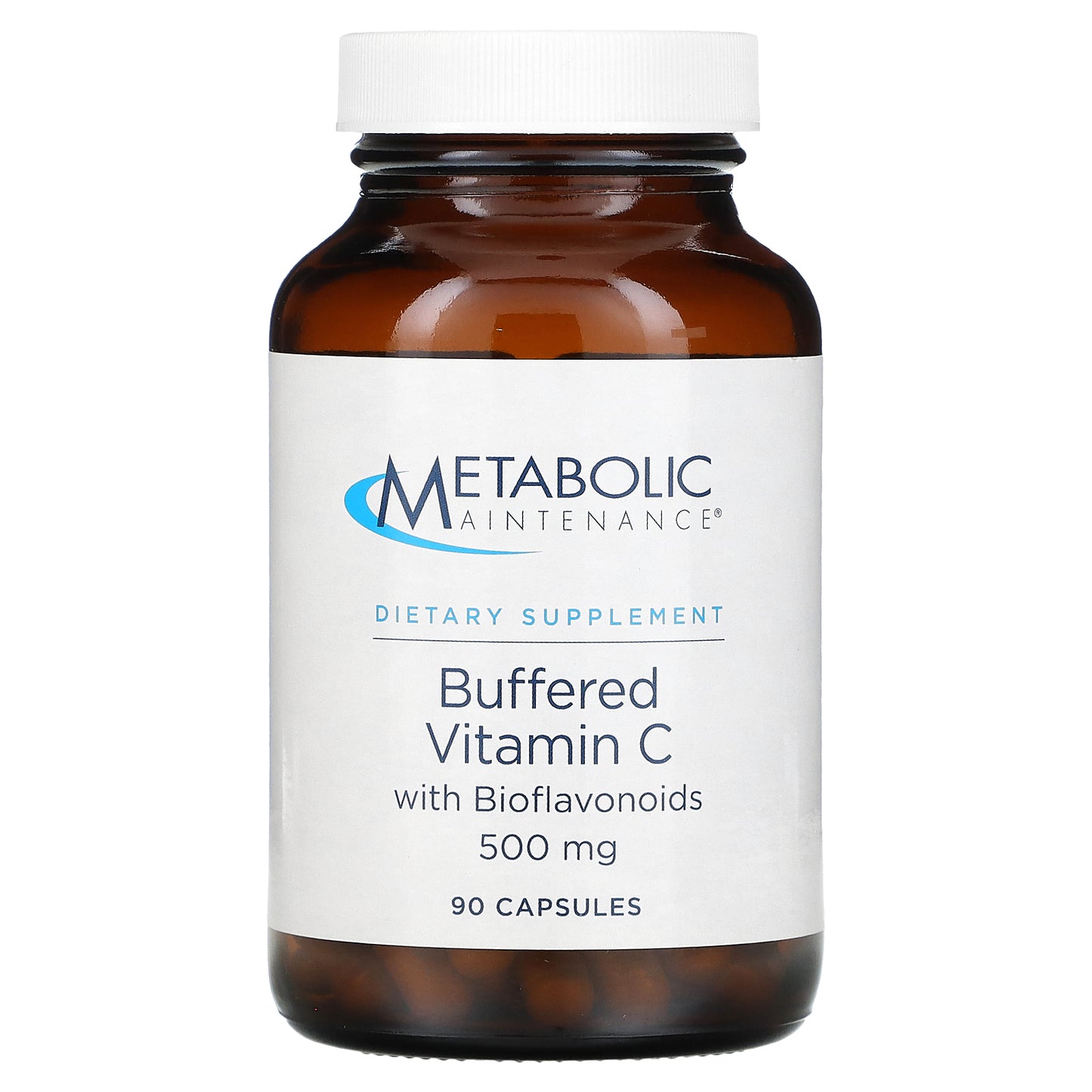 Metabolic Maintenance, Buffered Vitamin C with Bioflavonoids, 500 mg, 90 Capsules