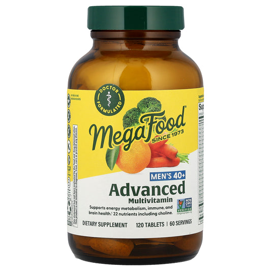 MegaFood, Men's 40+, Advanced Multivitamin, 120 Tablets