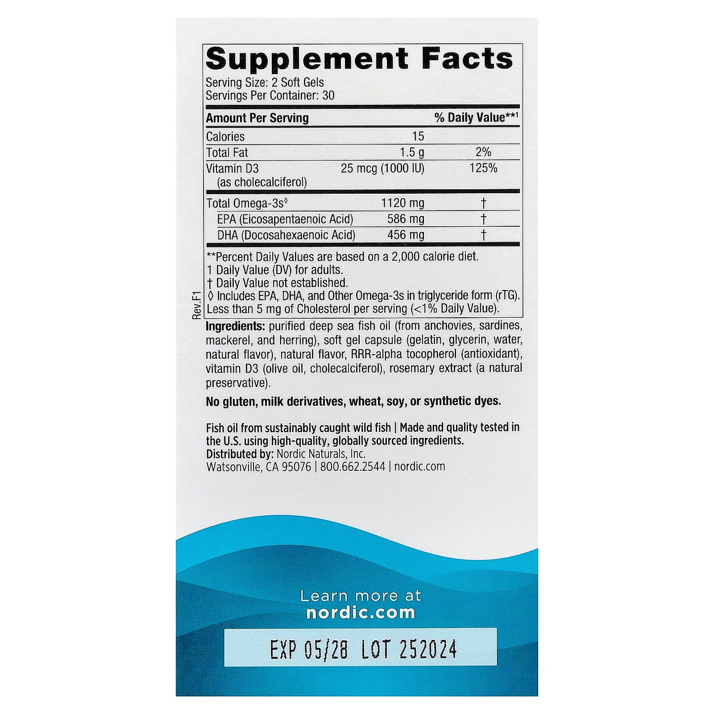 Nordic Naturals, Ultimate Omega®-D3 Minis, Great Lemon, 60 Mini Soft Gels