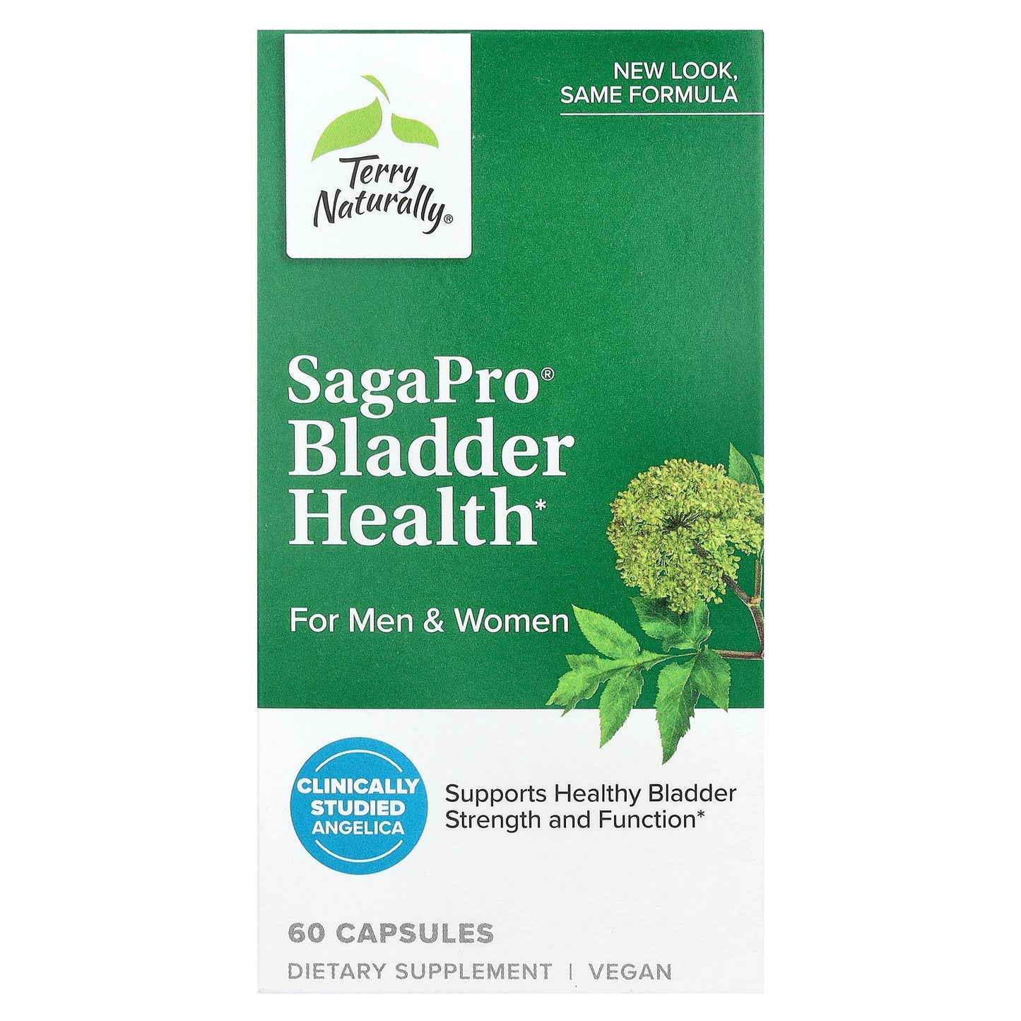 Terry Naturally, SagaPro®, Bladder Health, For Men & Women, 60 Capsules (100 mg per Capsule)