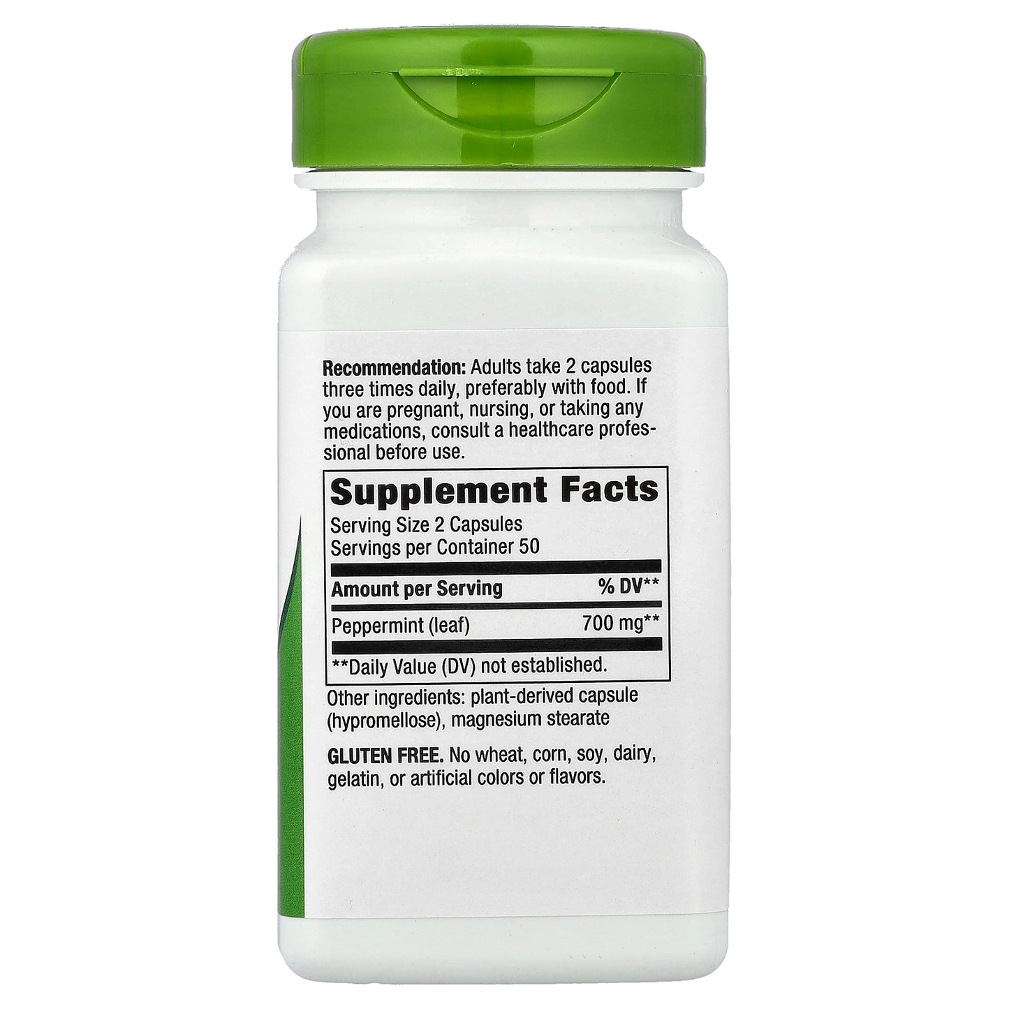 Nature's Way, Peppermint Leaf, 100 Vegan Capsules (350 mg per Capsule)