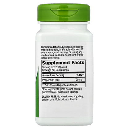 Nature's Way, Peppermint Leaf, 100 Vegan Capsules (350 mg per Capsule)