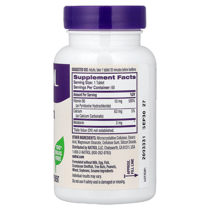 Natrol, Melatonin, 3 mg, 60 Tablets
