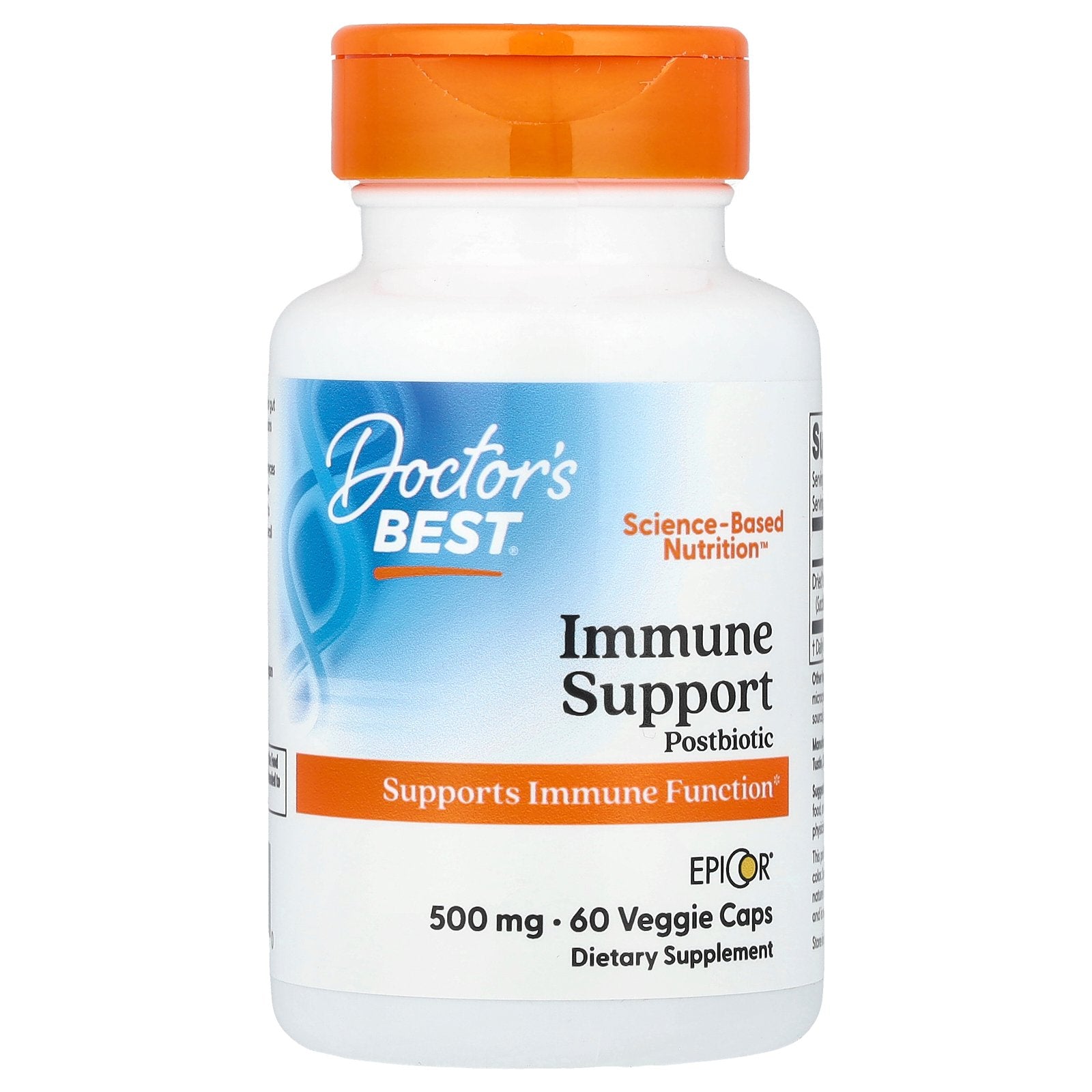 Doctor's Best, Immune Support Postbiotic, 500 mg, 60 Veggie Caps