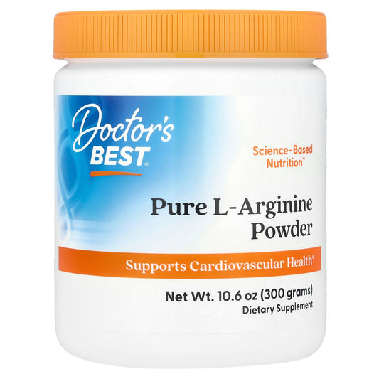 Doctor's Best, Pure L-Arginine Powder, 10.6 oz (300 g)