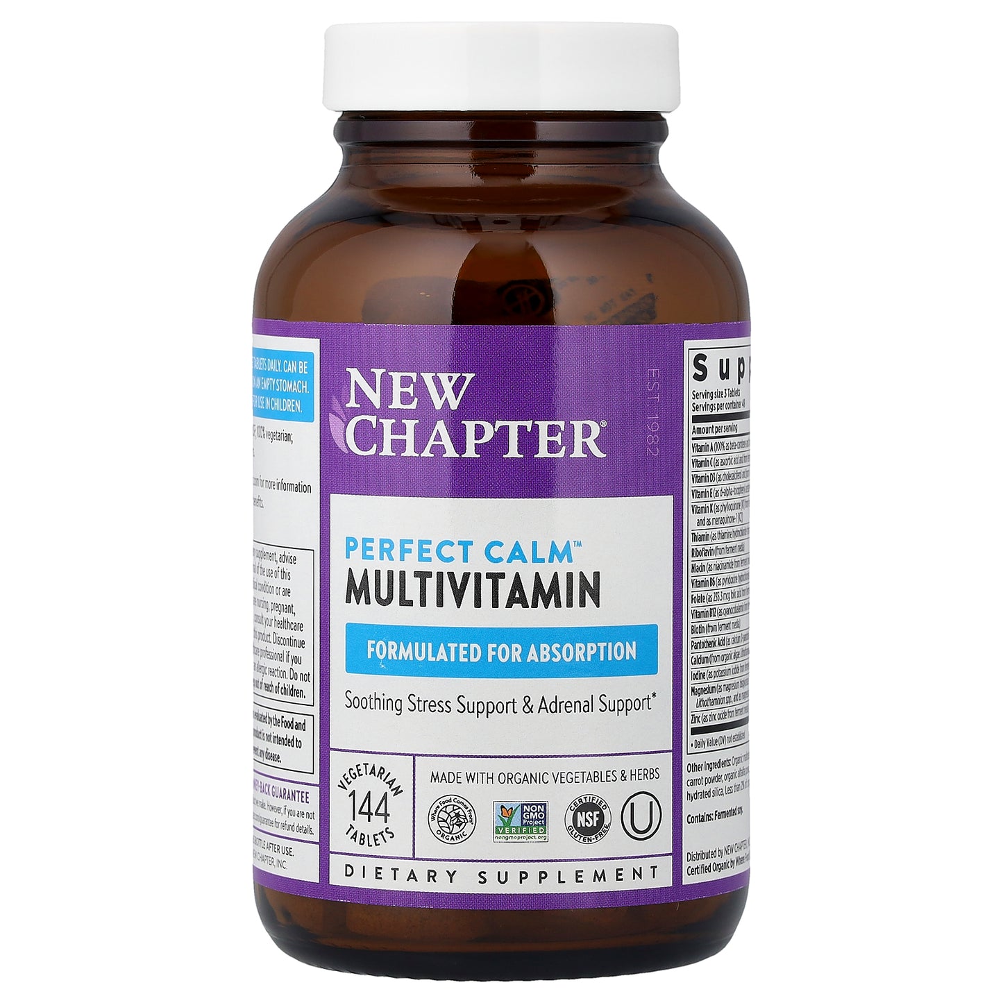 New Chapter, Perfect Calm™ Multivitamin, 144 Vegetarian Tablets