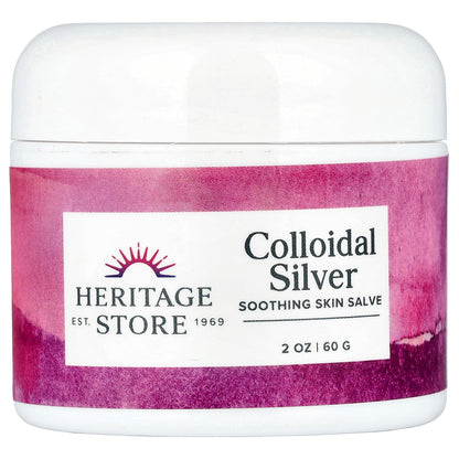 Heritage Store, Colloidal Silver Salve, 2 oz (60 g)