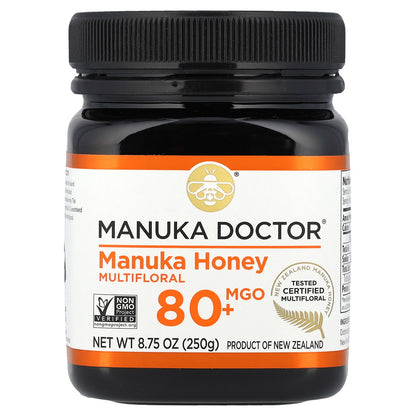 Manuka Doctor, Multifloral Manuka Honey, MGO 80+, 8.75 oz (250 g)