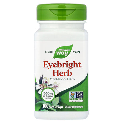 Nature's Way, Eyebright Herb, 100 Vegan Capsules (280 mg per Capsule)