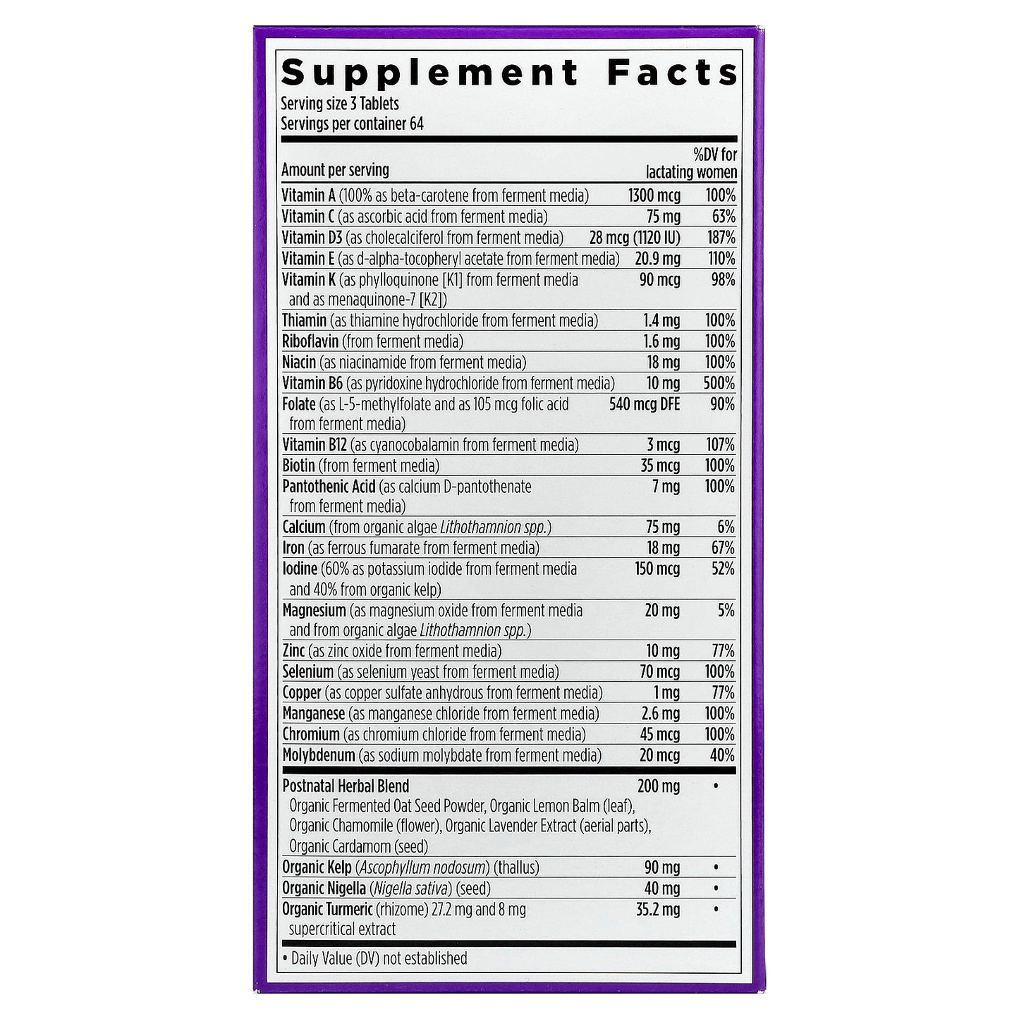 New Chapter, Perfect Postnatal™ Multivitamin, 192 Vegetarian Tablets