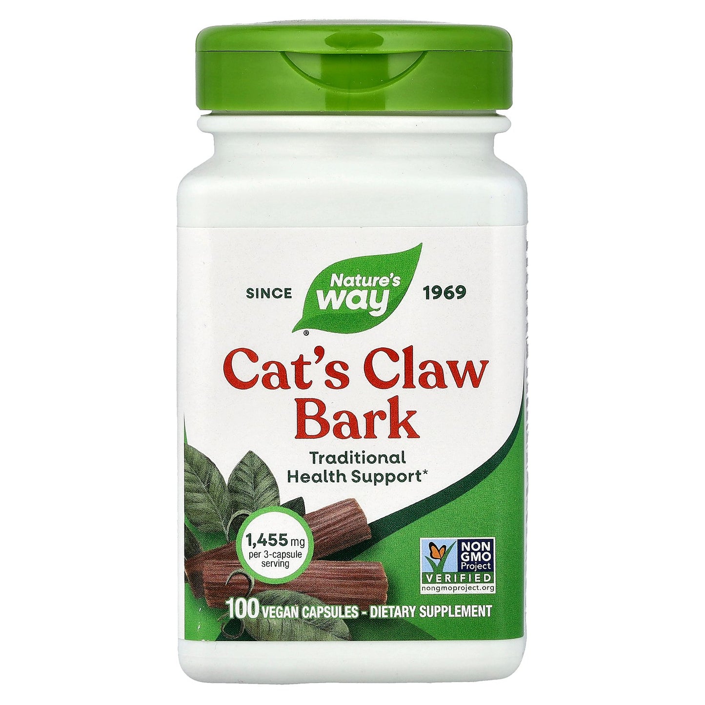 Nature's Way, Cat's Claw Bark, 100 Vegan Capsules (0.48 mg per Capsule)