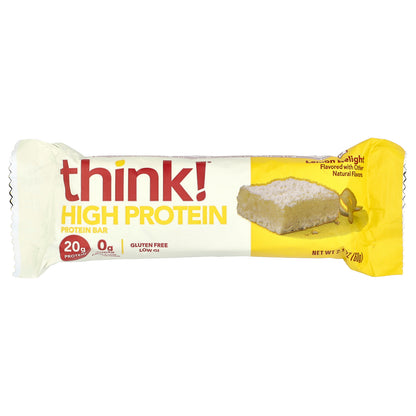 Think !, High Protein Bars, Lemon Delight, 5 Bars, 2.1 oz (60 g) Each