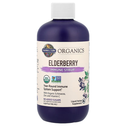 Garden of Life, Organics, Elderberry Immune Syrup, 6.59 fl oz (195 ml)