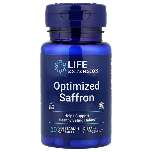 Life Extension, Optimized Saffron, 60 Vegetarian Capsules (78 mg per Capsule)