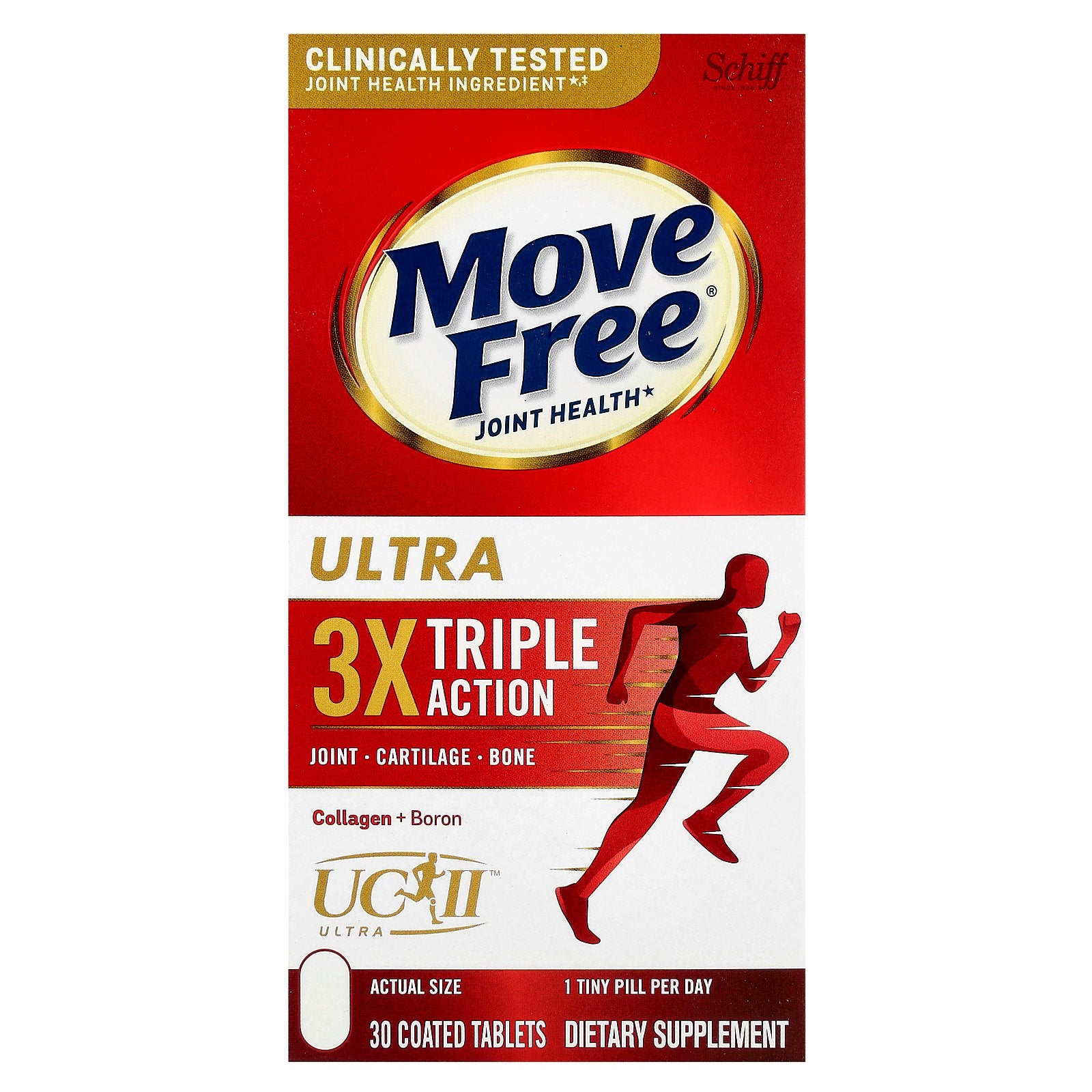 Schiff, Move Free® Joint Health, Ultra, Triple Action, 30 Coated Tablets