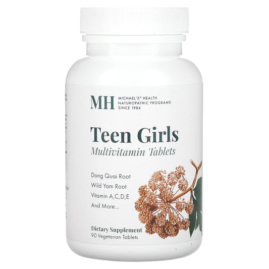 Michael's Naturopathic, Teen Girls Tabs, Multivitamin, 90 Vegetarian Tablets