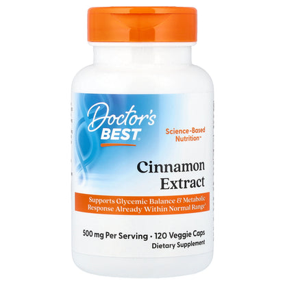 Doctor's Best, Cinnamon Extract , 120 Veggie Caps (250 mg per Capsule)