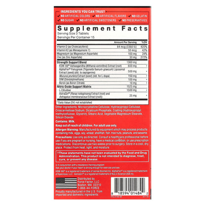 Force Factor, Test X180® Supreme, 45 Tablets