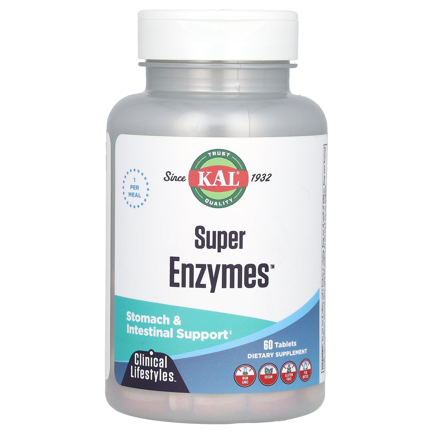 KAL, Super Enzymes, 60 Tablets