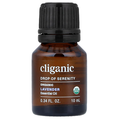 Cliganic, Organic Essential Oil, Lavender, 0.34 fl oz (10 ml)