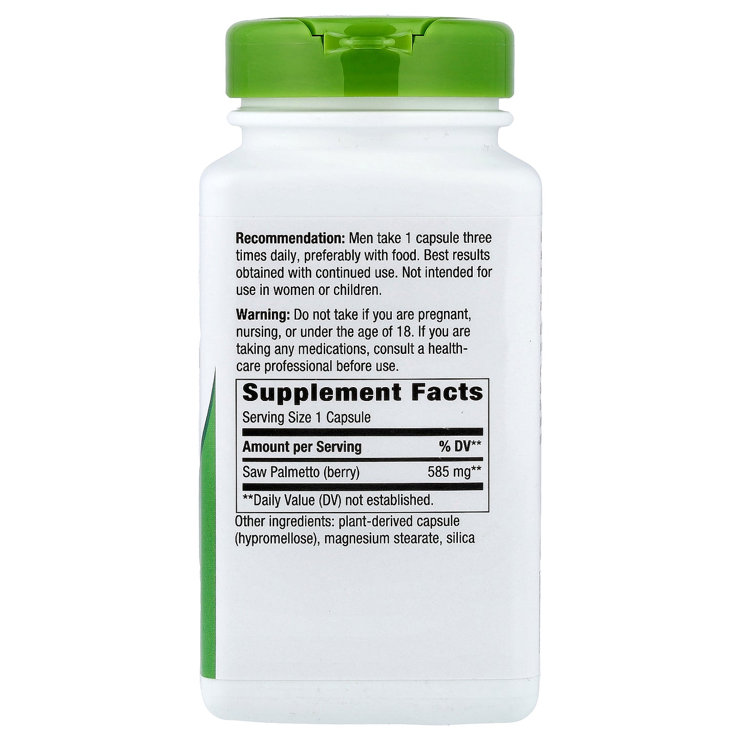 Nature's Way, Saw Palmetto Berries, 585 mg, 180 Vegan Capsules