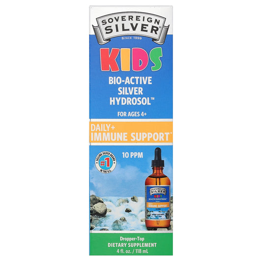Sovereign Silver, Kids Bio-Active Silver Hydrosol™, Ages 4+, 4 fl oz (118 ml)