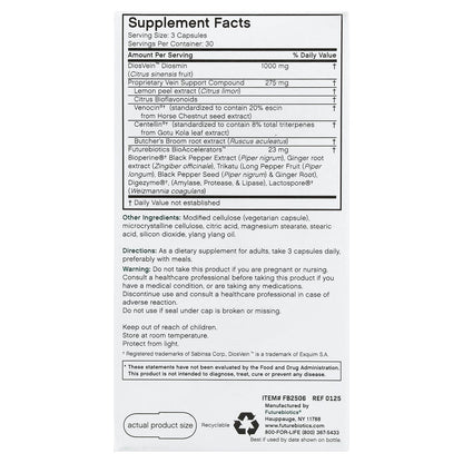 Futurebiotics, VeinFactors®, Varicose Vein Complex, 90 Vegetarian Capsules