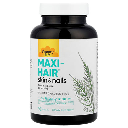 Country Life, Maxi-Hair®, Skin & Nails, 90 Tablets