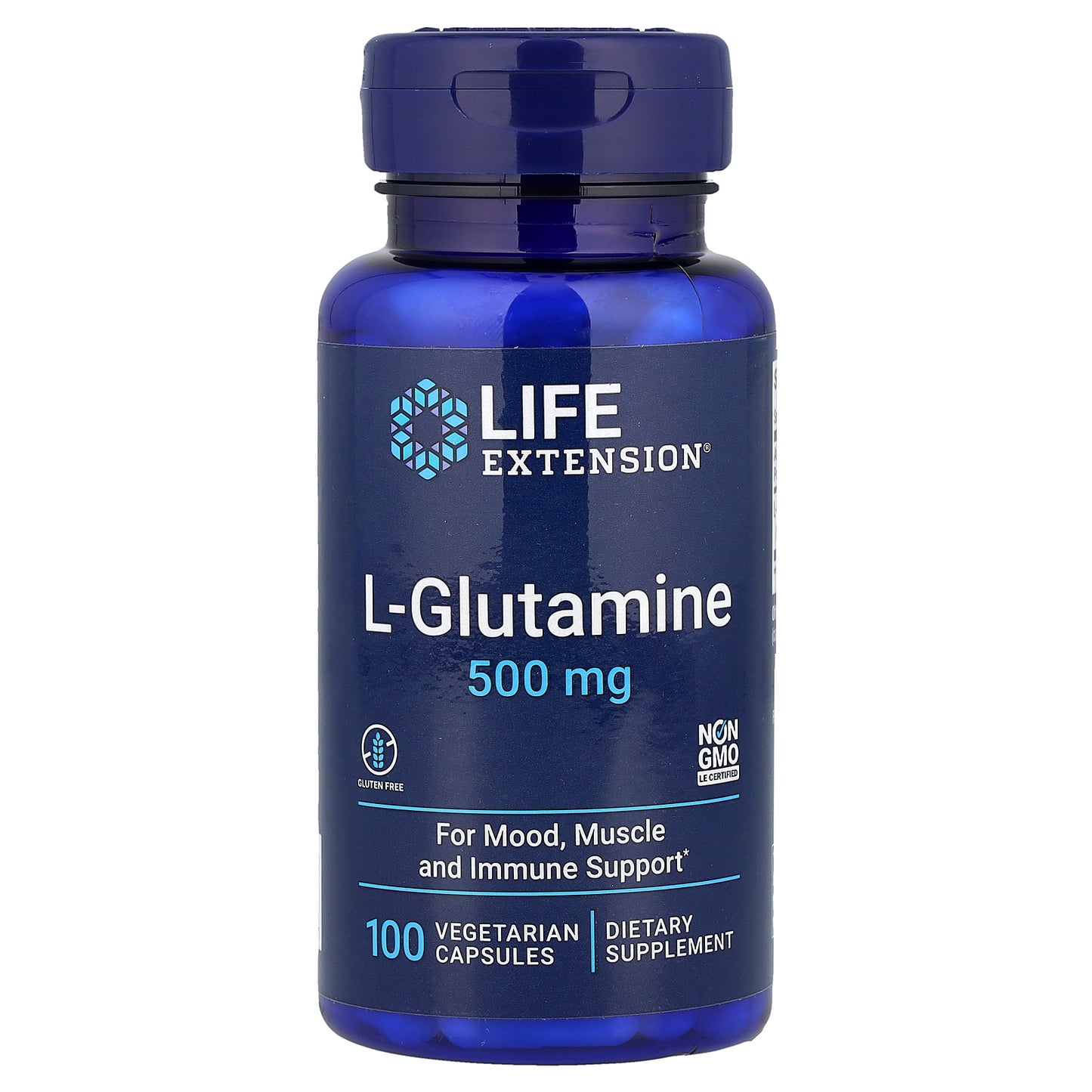 Life Extension, L-Glutamine, 500 mg, 100 Vegetarian Capsules