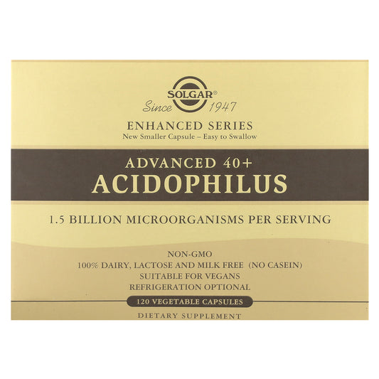 Solgar, Advanced 40+ Acidophilus, 120 Vegetable Capsules