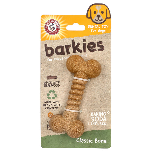 Arm & Hammer, Barkies For Moderate Chewers, Dental Toy For Dogs, Ring, Peanut Butter, 1 Toy