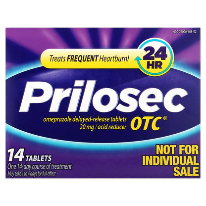 Prilosec, OTC, 20 mg, 42 Tablets