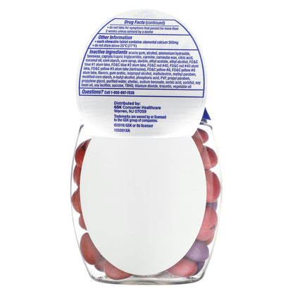 Tums, Antacid, Chewy Bites, Assorted Berries, 750 mg, 60 Chewable Tablets