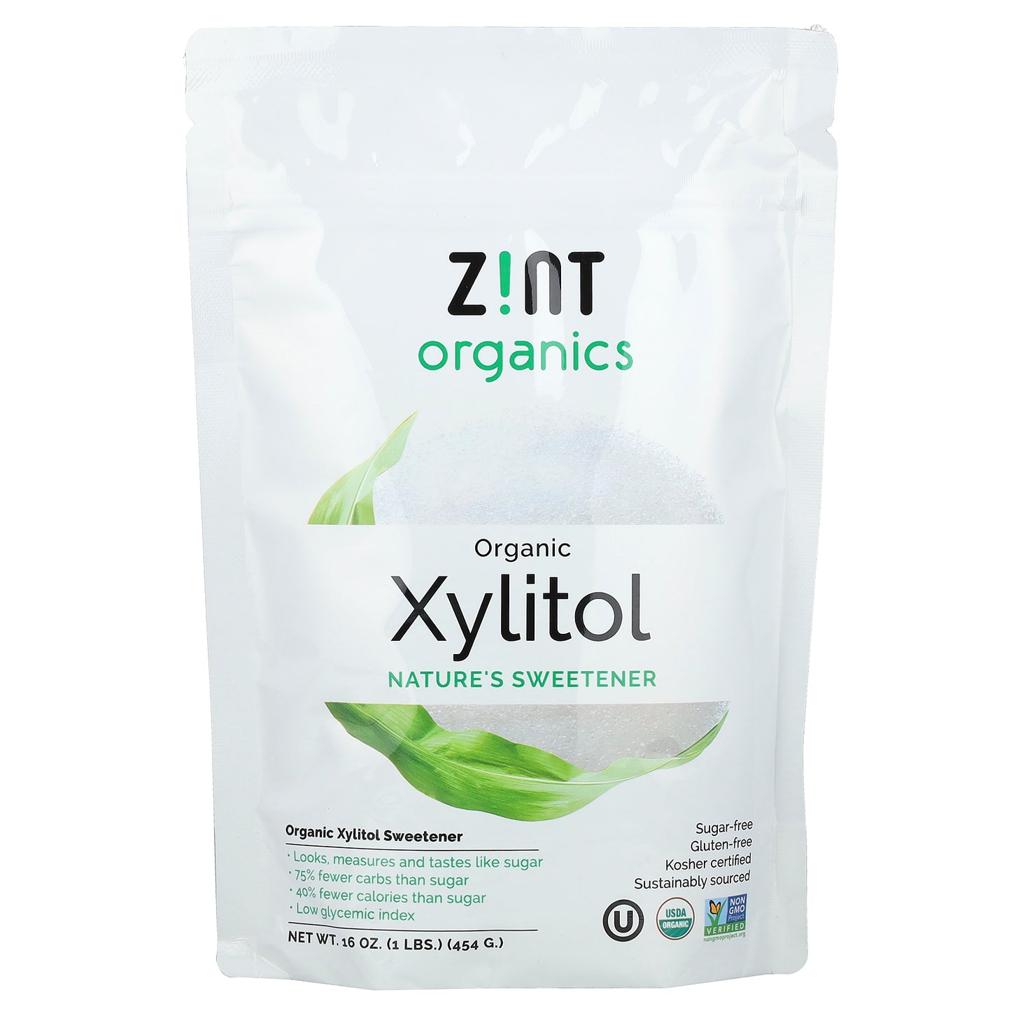 Zint, Organic Xylitol Sweetener, 16 oz (454 g)