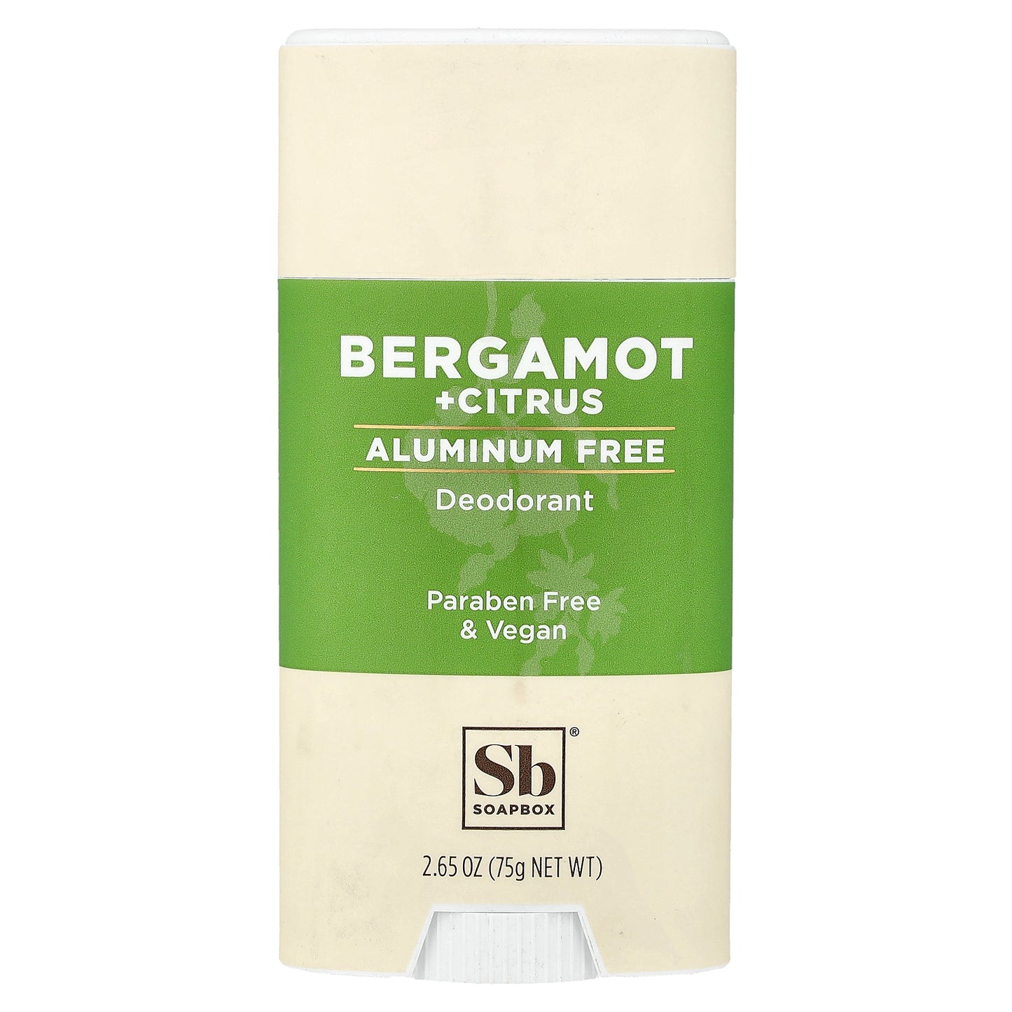 Soapbox, Aluminum Free Deodorant, Bergamot + Citrus, 2.65 oz (75 g)